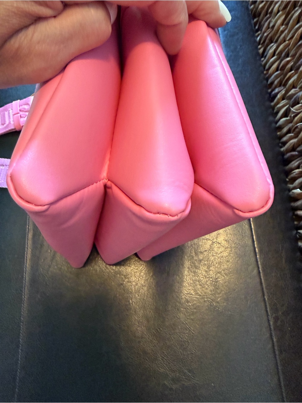 Pink and Purple Monogram Crossbody Bag - Picture 7 of 9